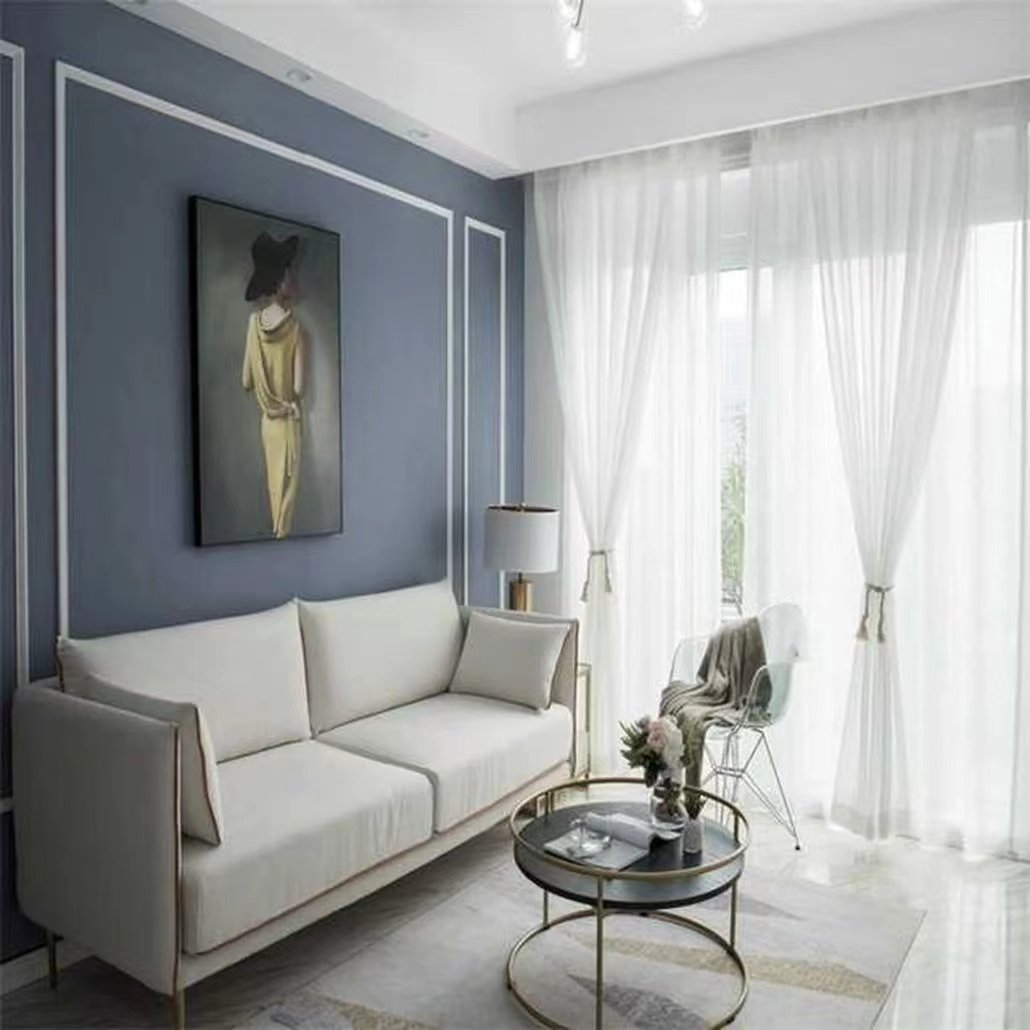 Wholesaler Low Moq Sheer Curtain Fabric Upholstery Polyester Solid Voile Tulle Sheer Fabric For Curtains