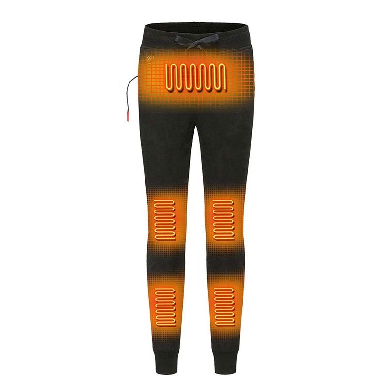 Soft Breathable Electric Heated Pants Winter Warm Smart Battery Heated Far Infrared Trousers For Men Women