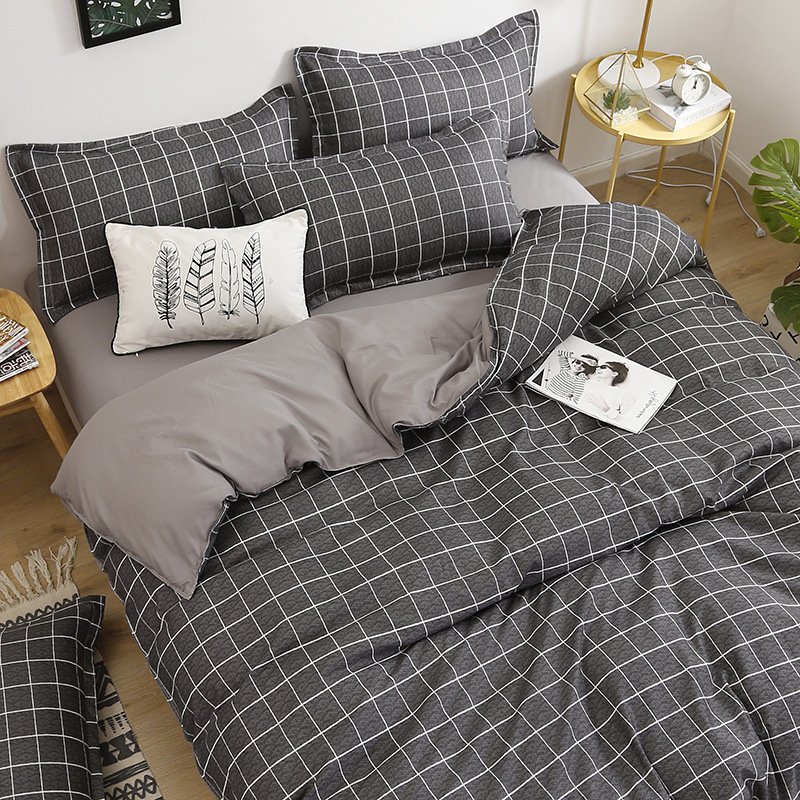 Hotel Quality Factory Supply Luxury Duvet Cover 4 Pieces Bed Sheet Set Comforter Bedding Set with 2Pcs Pillow Case