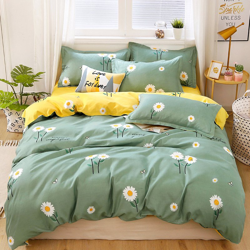 Hotel Quality Factory Supply Luxury Duvet Cover 4 Pieces Bed Sheet Set Comforter Bedding Set with 2Pcs Pillow Case