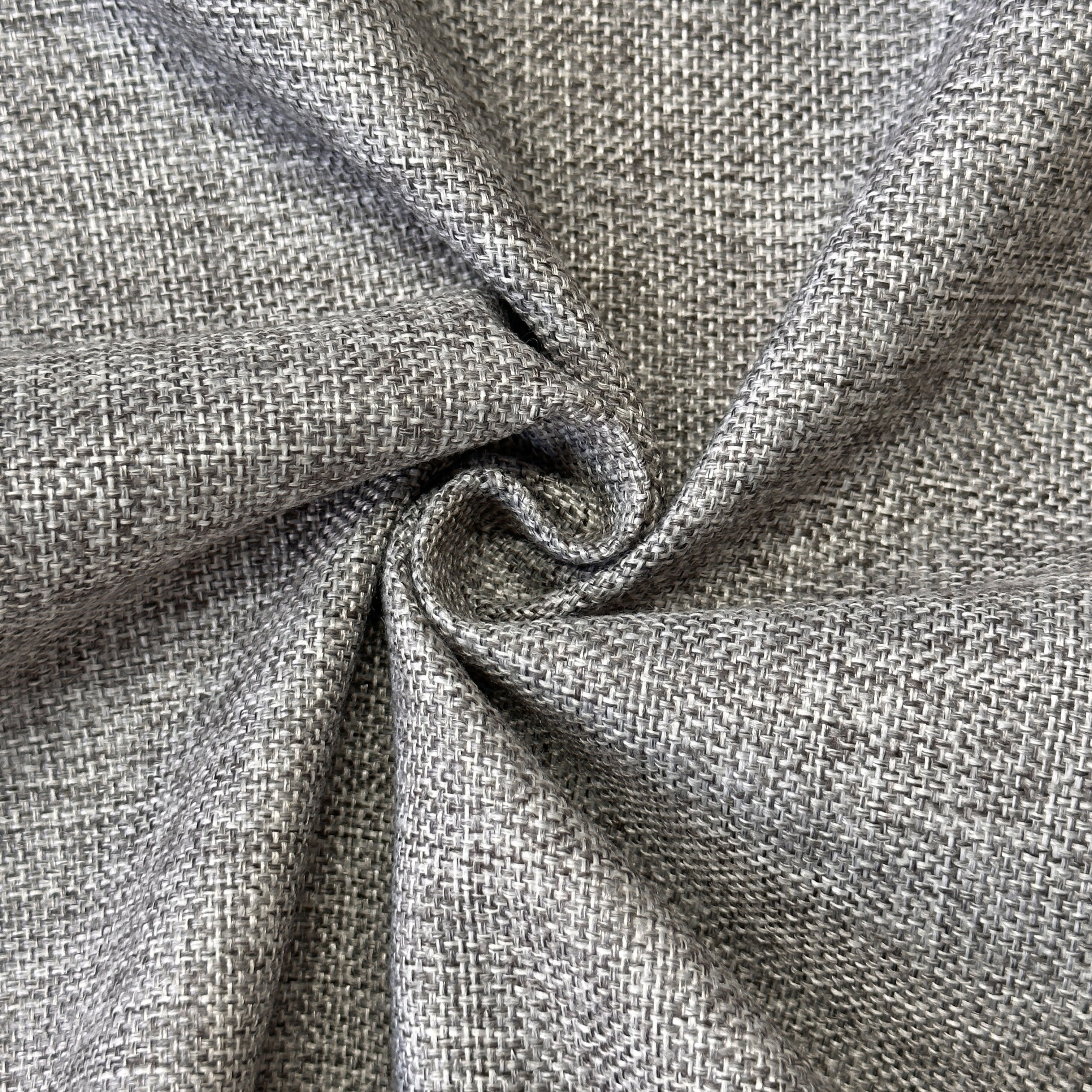 Factory Wholesale Customizable 100% Polyester Coated Decorative Linen Fabric Plain Weave Home Textiles Living Room Curtains