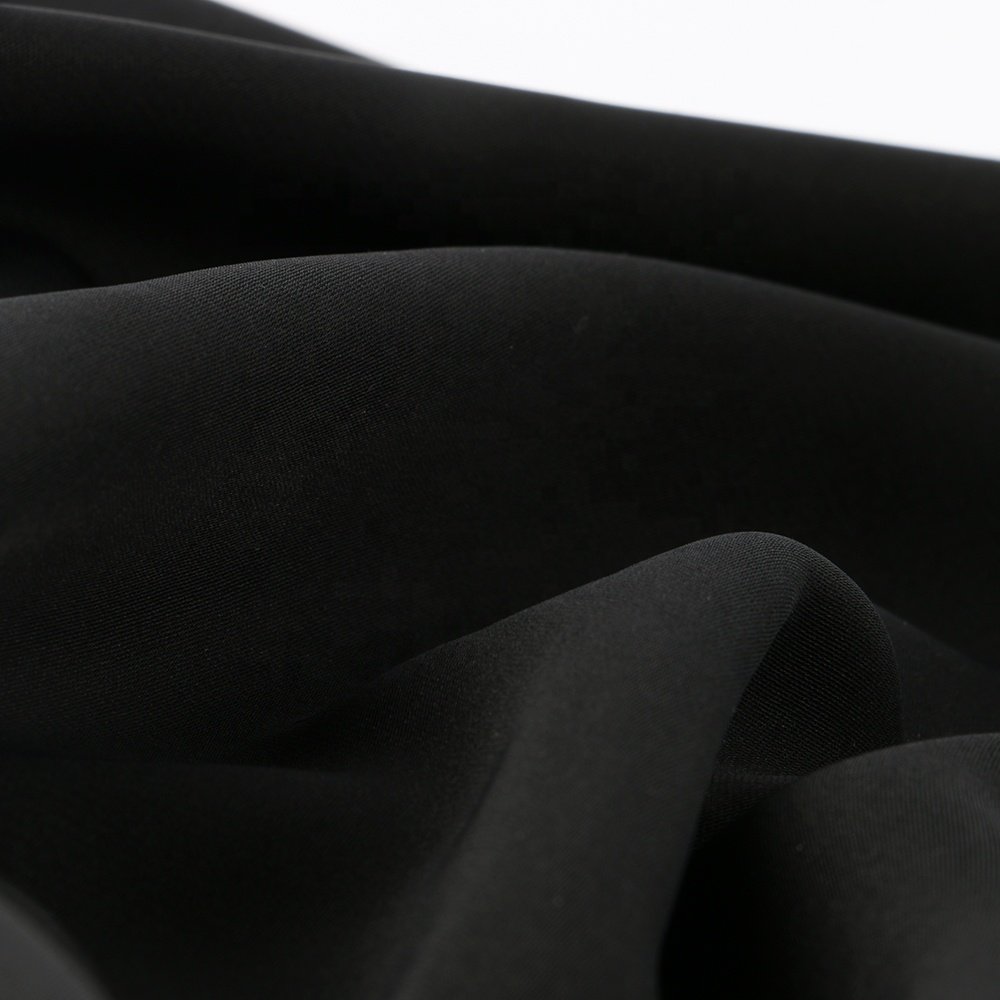 Wholesale 100% Polyester Arab Muslim Formal Korean Black Muslim Fabric for Nida Abaya Fabric