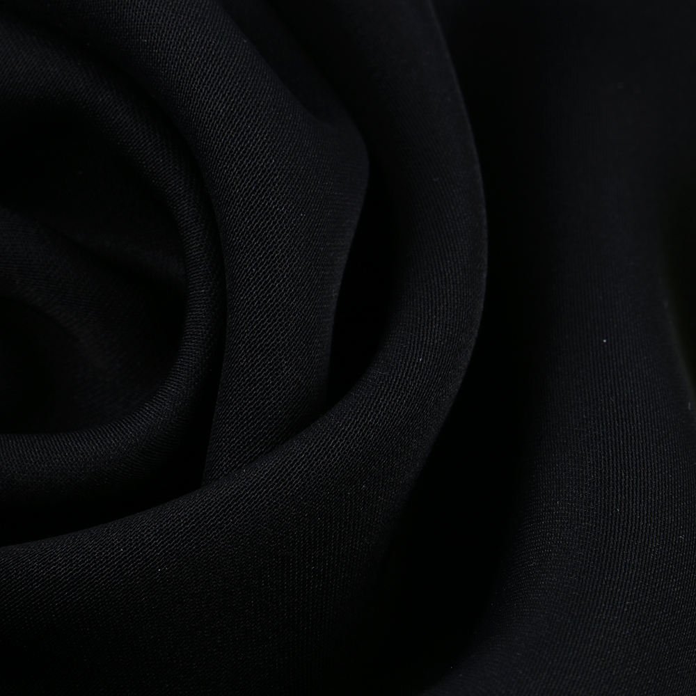 Wholesale 100% Polyester Arab Muslim Formal Korean Black Muslim Fabric for Nida Abaya Fabric