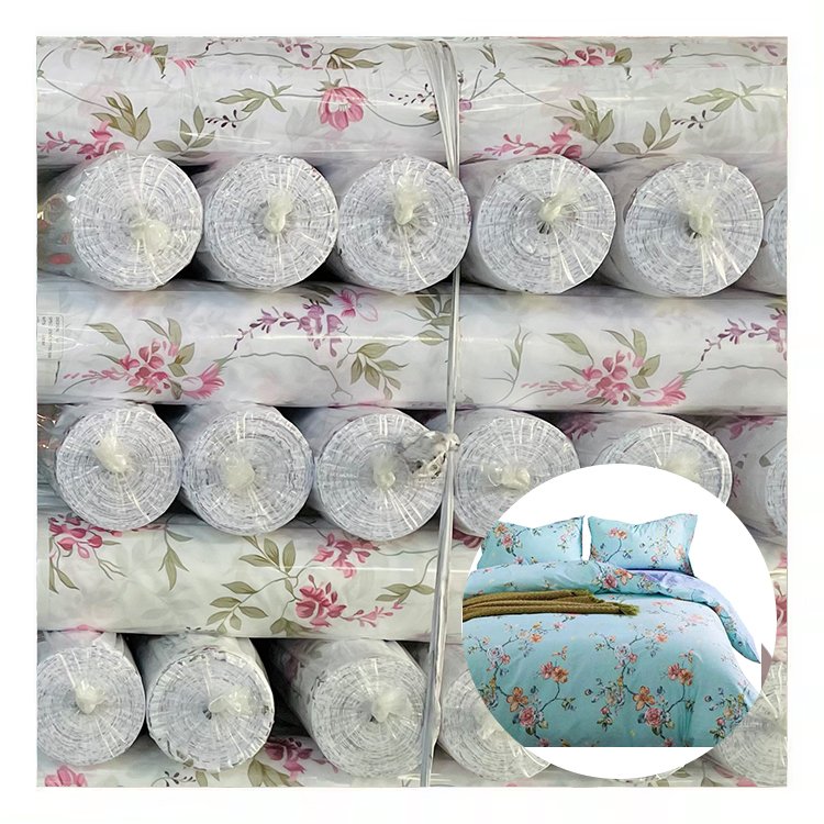Cheap price wholesale material textile plain 100% polyester 90gsm bleached white fabric for bed sheet