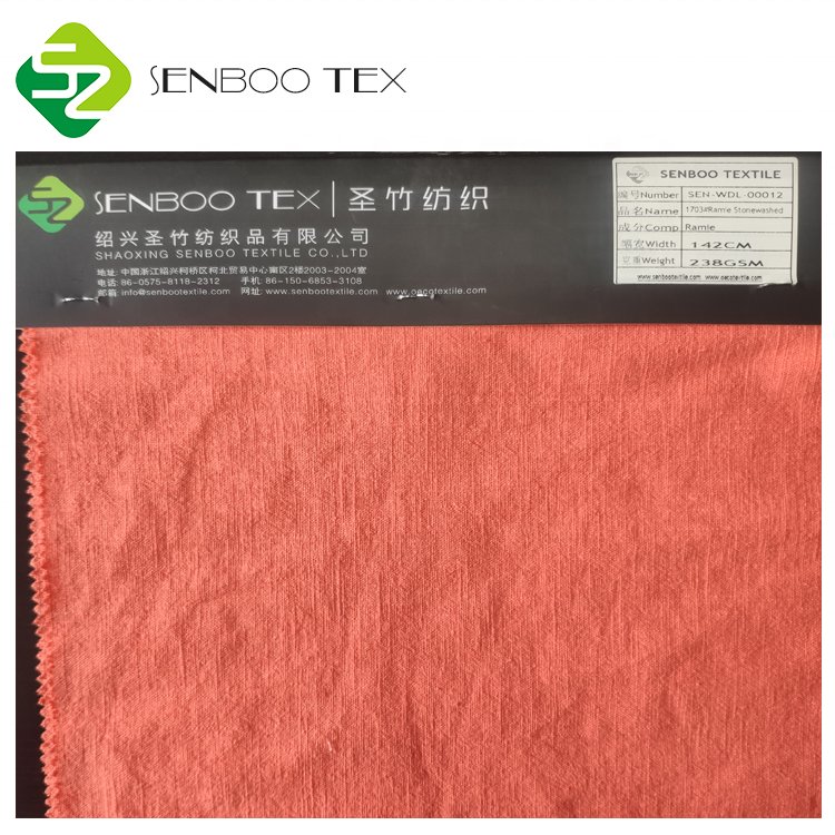 High quality 100% Linen Natural Woven Fabric for Table Cloth