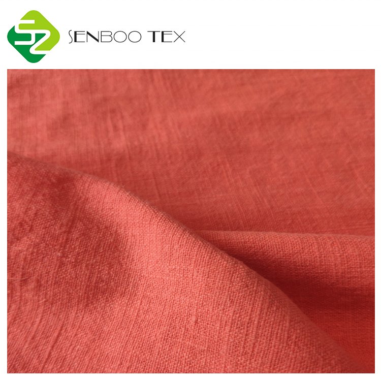 High quality 100% Linen Natural Woven Fabric for Table Cloth