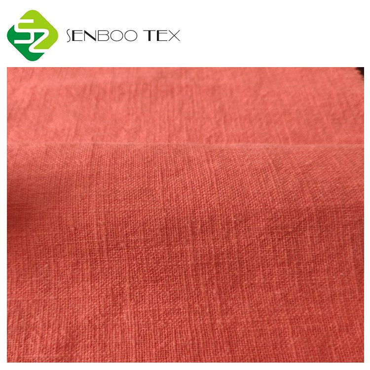 High quality 100% Linen Natural Woven Fabric for Table Cloth