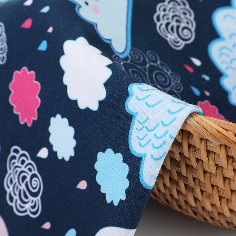 Bulk production children sweatshirt 30s knitted bamboo fabric 5% spandex wholesale