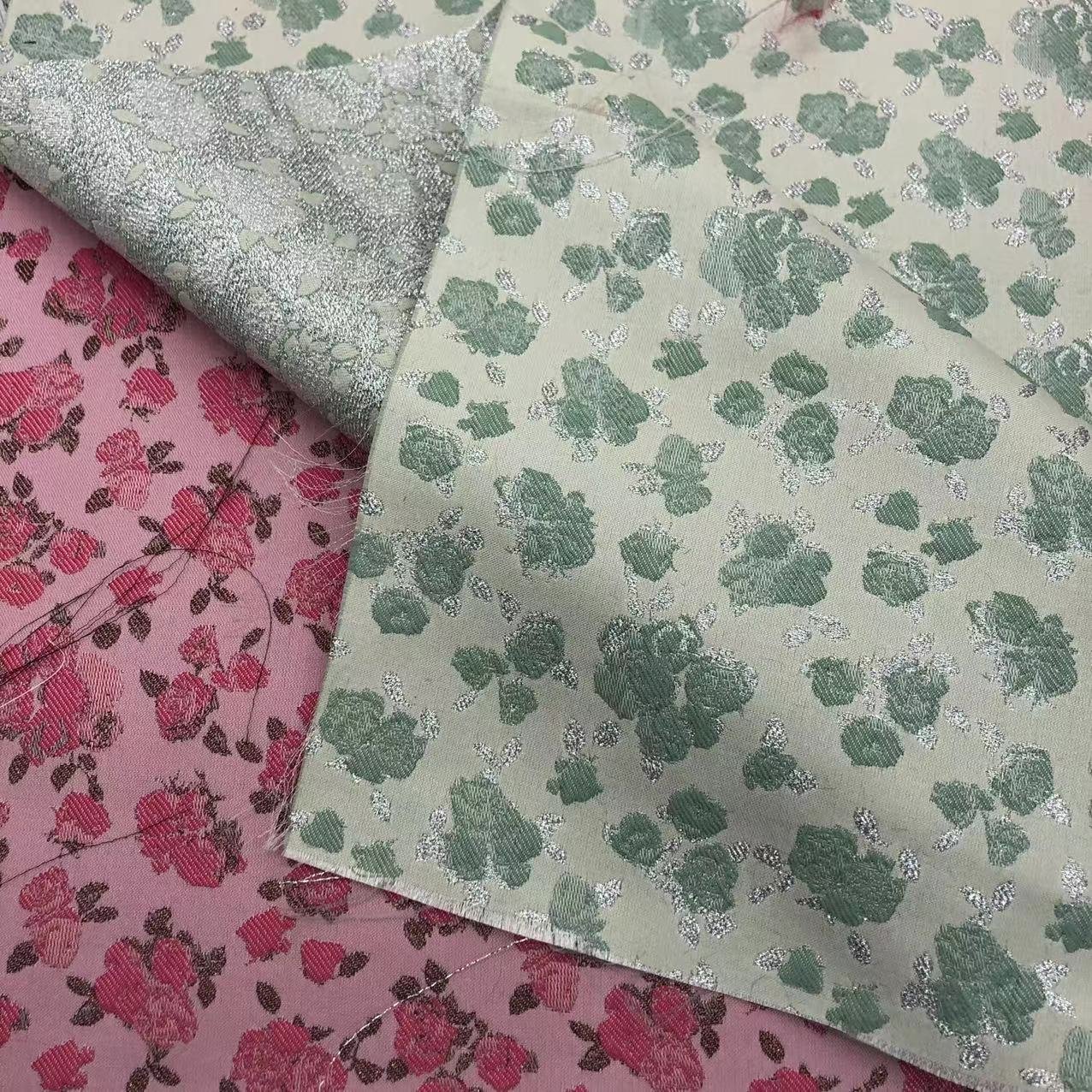 Top Quality Polyester Metallic Jacquard Brocade and beautiful Pattern jacquard brocade design dress making fabric