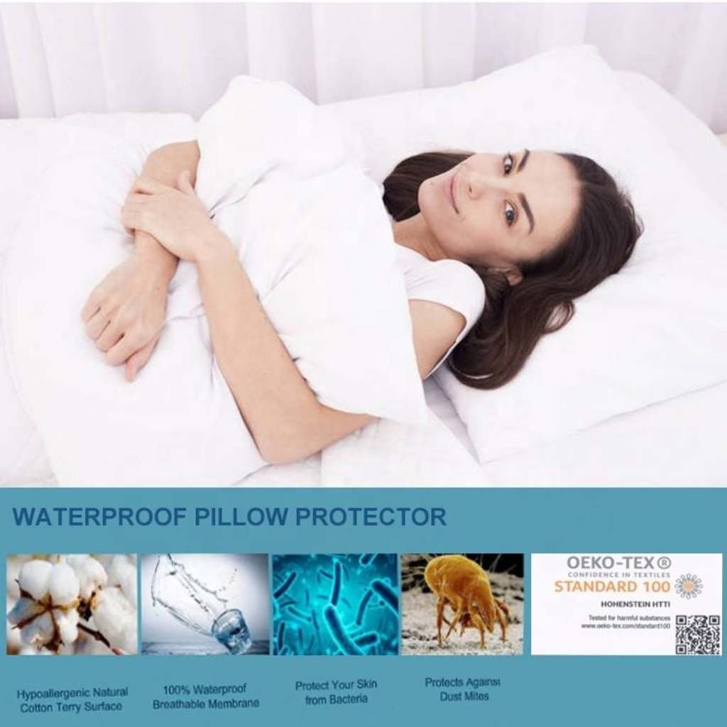 Full Queen Size Microfiber Non Woven Fabric Couvre Lit Bed Sheet Anti Slip Quilted Waterproof Mattress Protector Cover