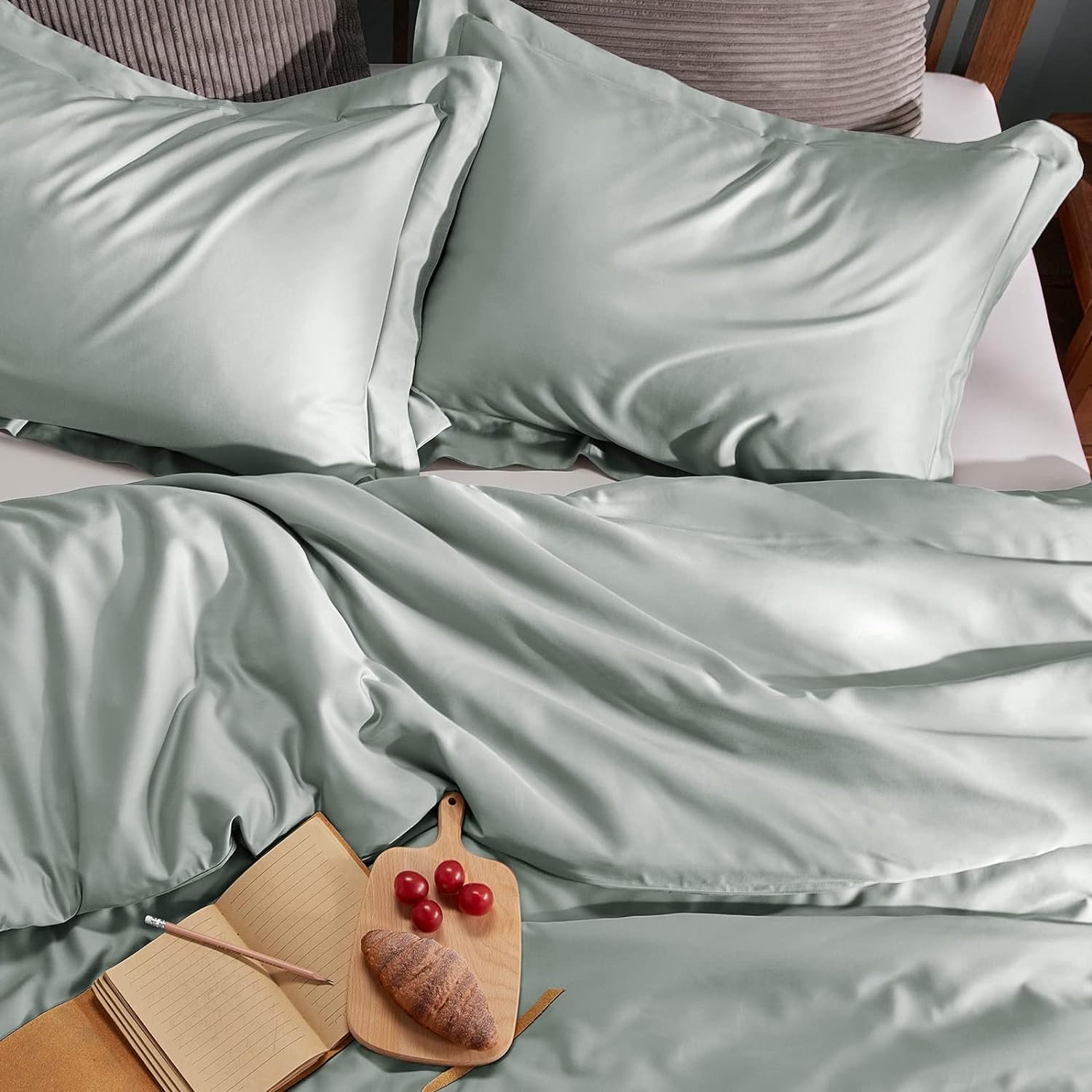 oeko-tex sustainable viscose bamboo cooling sheets wholesale organic bamboo bedding