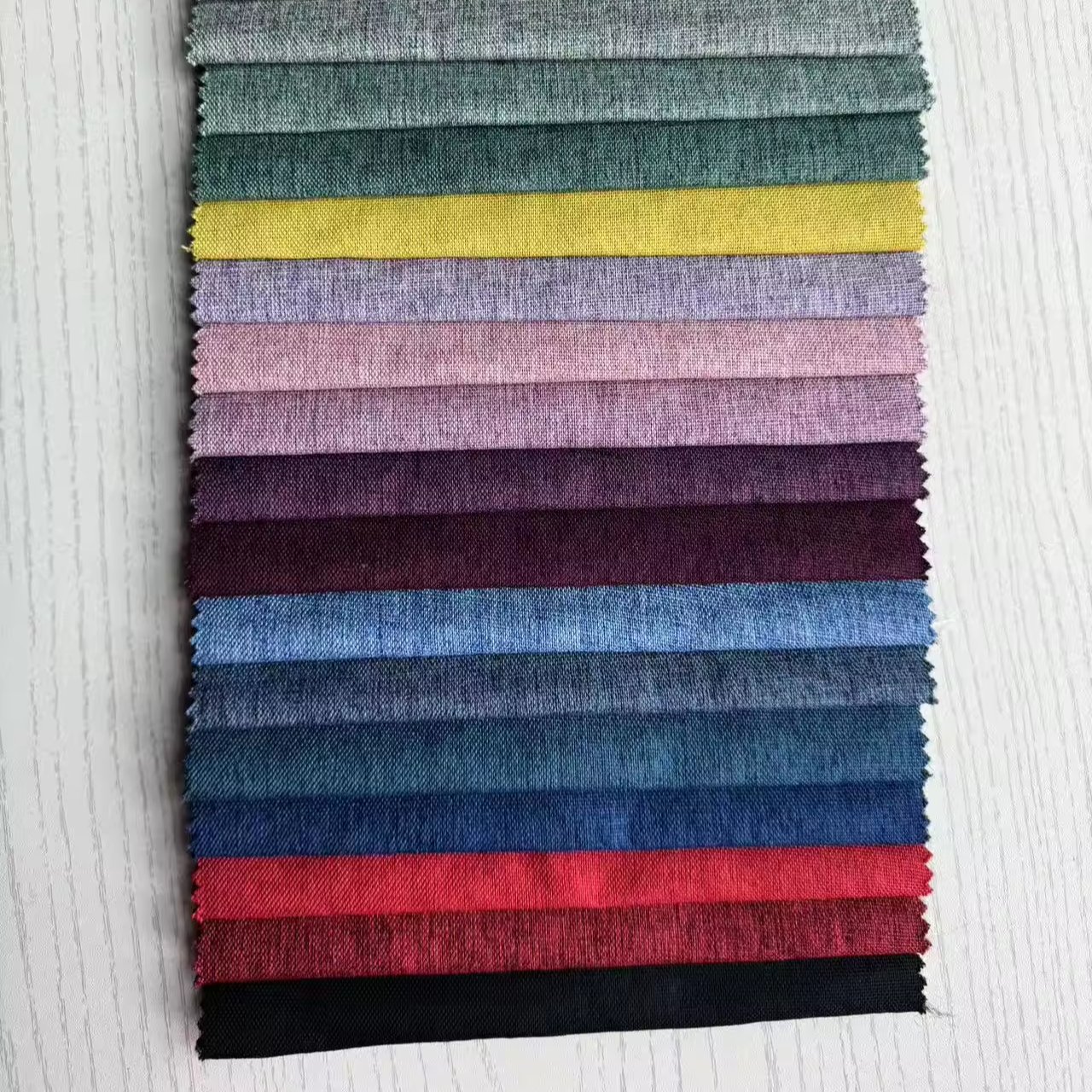 Free Sample Wholesale Home Textile Upholstery 100% Polyester Linen Fabric Linen Sofa Fabrics 6619 series