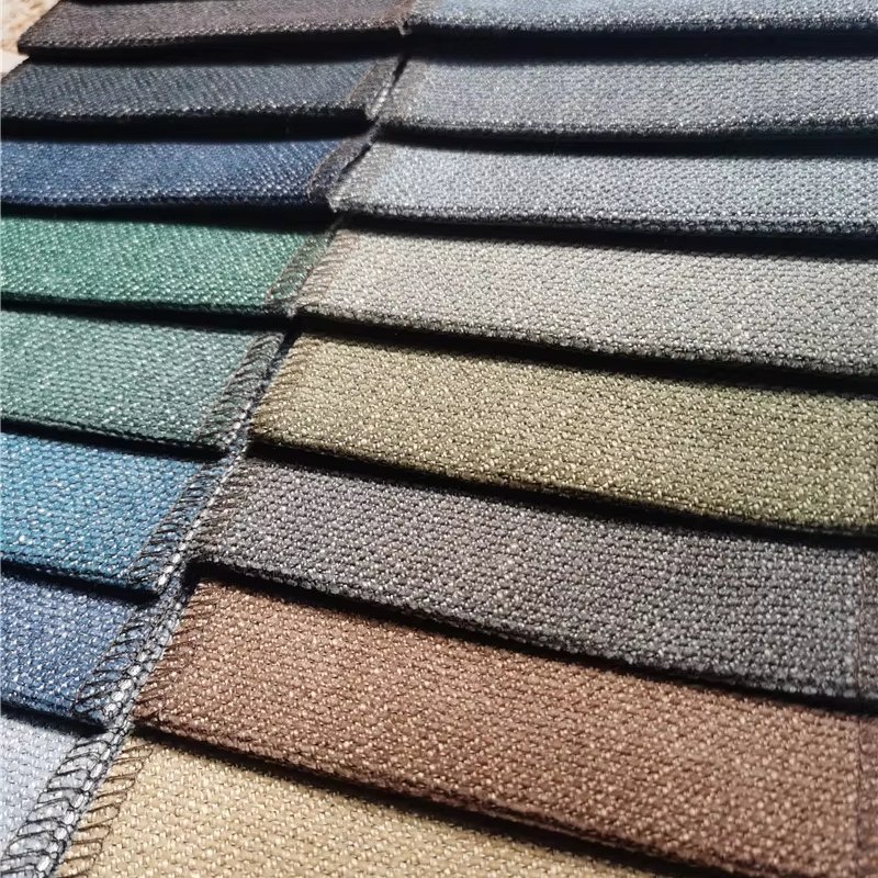 Hot Selling High Quality Sofa fabric upholstery 100%Polyester fabrics Linen sofa fabric