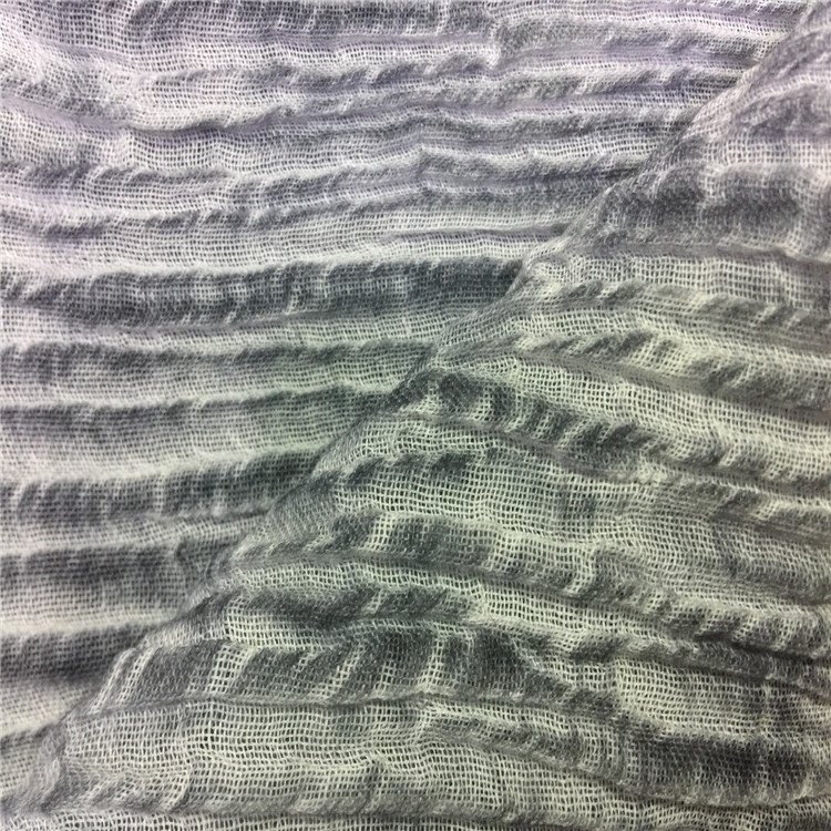 Tie dye fabric 100% linen fabric crinkle linen fabric for garment