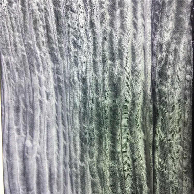 Tie dye fabric 100% linen fabric crinkle linen fabric for garment