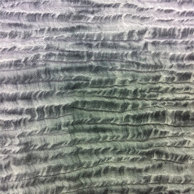 Tie dye fabric 100% linen fabric crinkle linen fabric for garment