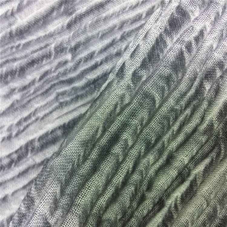 Tie dye fabric 100% linen fabric crinkle linen fabric for garment