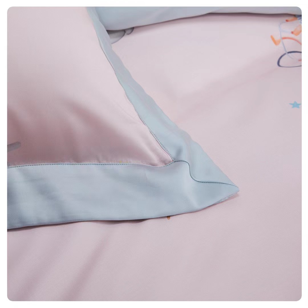 Factory custom soeko tex100 tencel fabric bedding sets 7 pieces bed sheet bedding set tencel