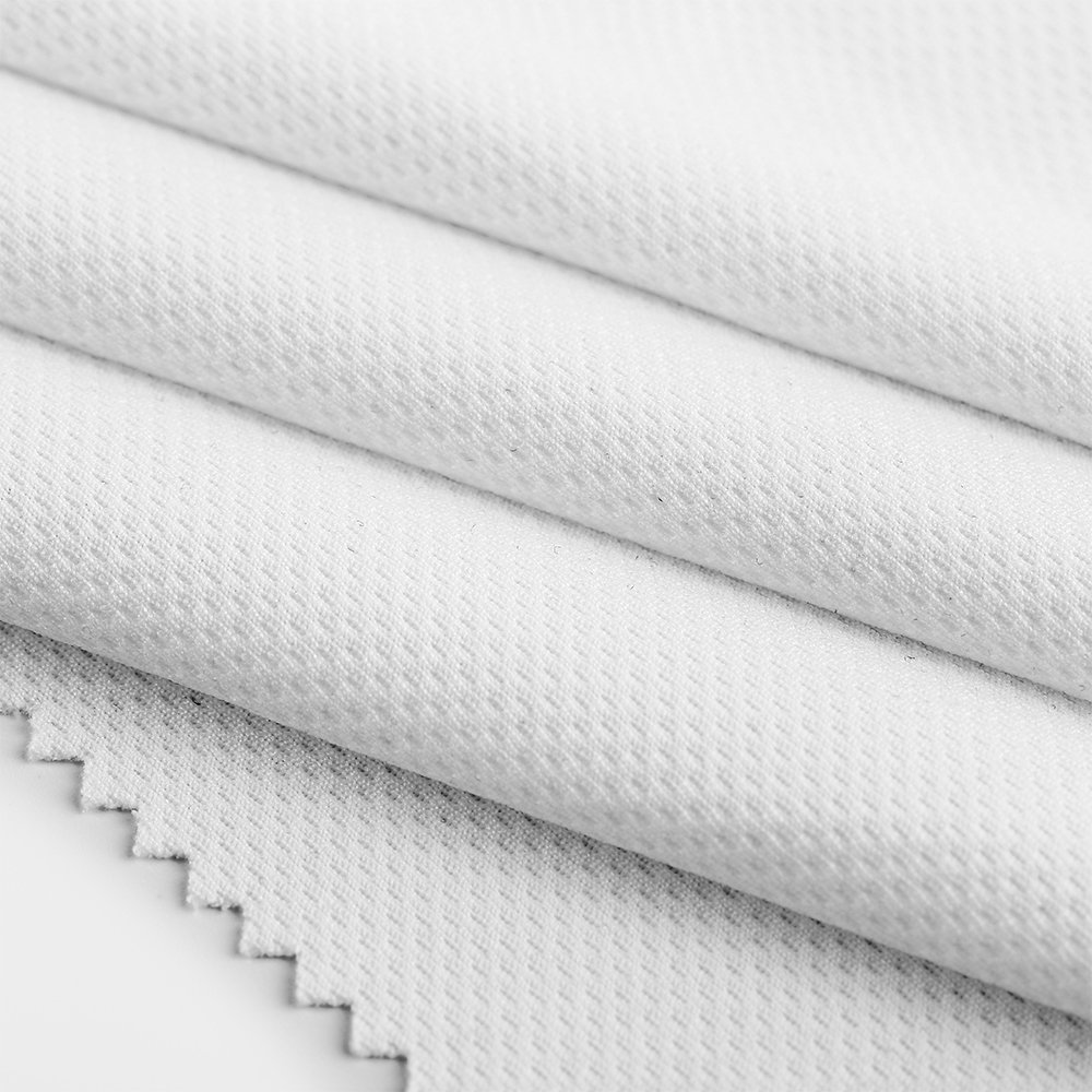 Wholesale 100% polyester knit sports mesh fabric, Bird eye mesh eyelet sportswear fabric