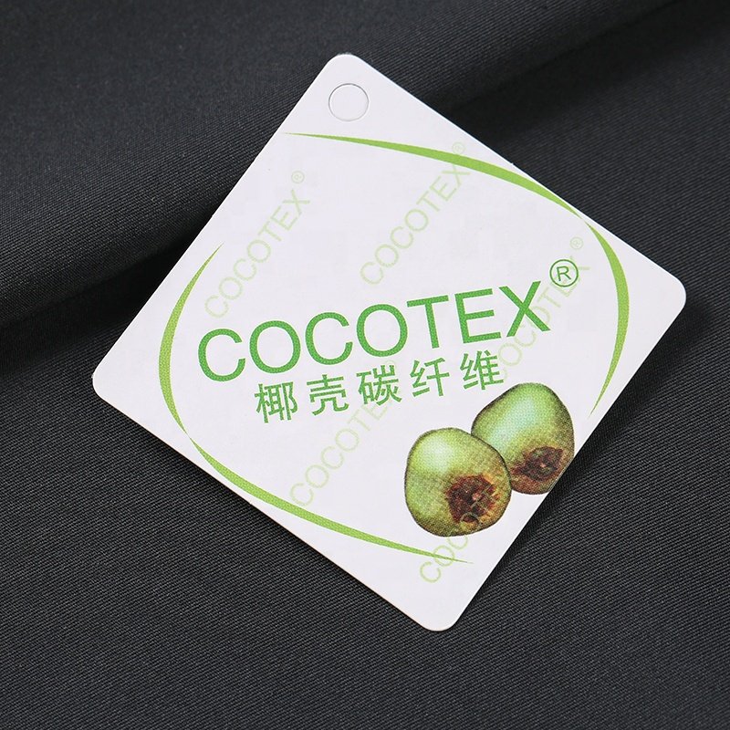 Bamboo organic cotton charcoal fabric for t shirt