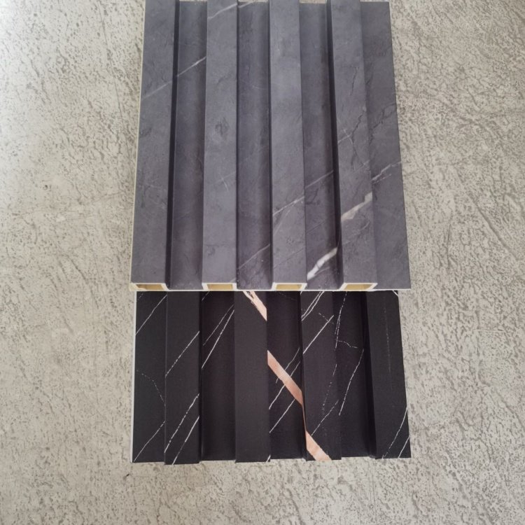 Interior fluted wall panel sheet pvc marble white wood 3d wallpanel wpc panels wall cladding foshan manufacturers