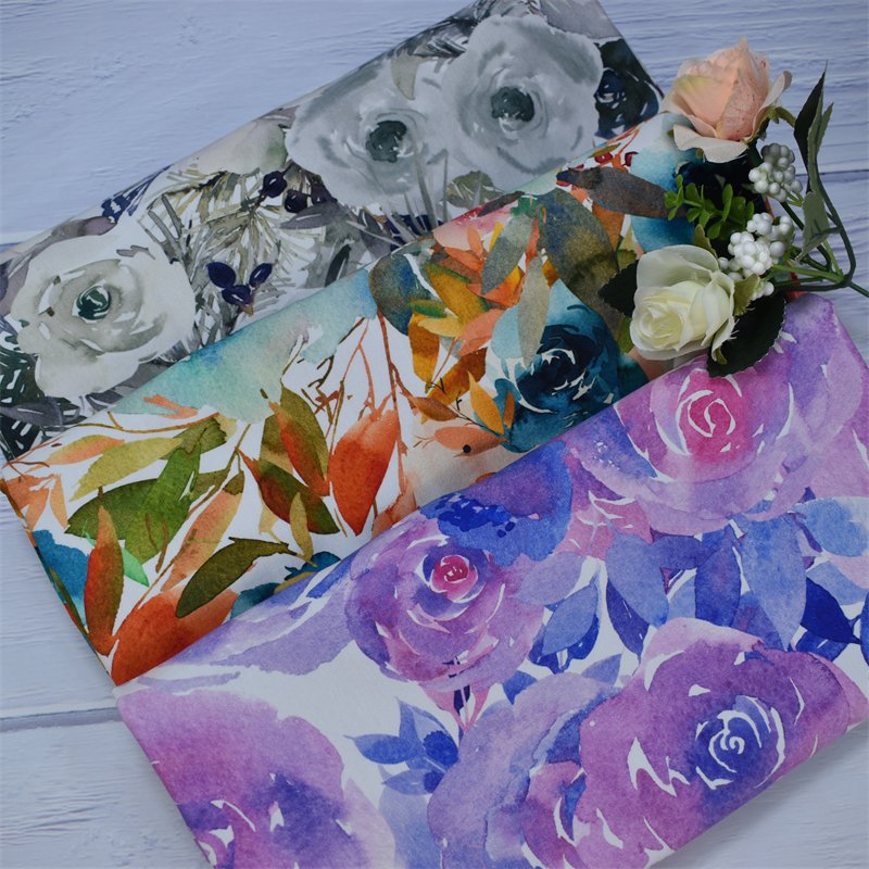 High Quality Customized Design Bamboo Jersey Knit Digital Print 95%bamboo 5%spandex Bamboo Fabric for underwear