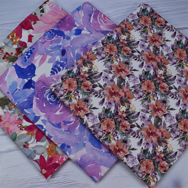 High Quality Customized Design Bamboo Jersey Knit Digital Print 95%bamboo 5%spandex Bamboo Fabric for underwear