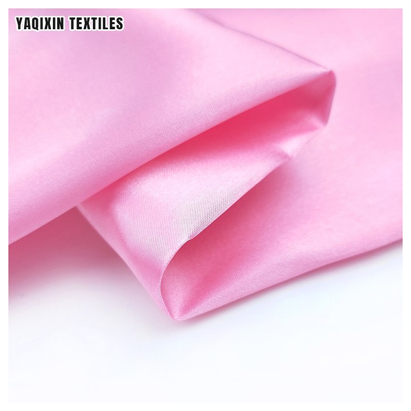 Malay Oily Glossy Dark Blue Silky Satin Fabric Charmeuse Polyester Duchess Satin Fabric for Pajamas Dress