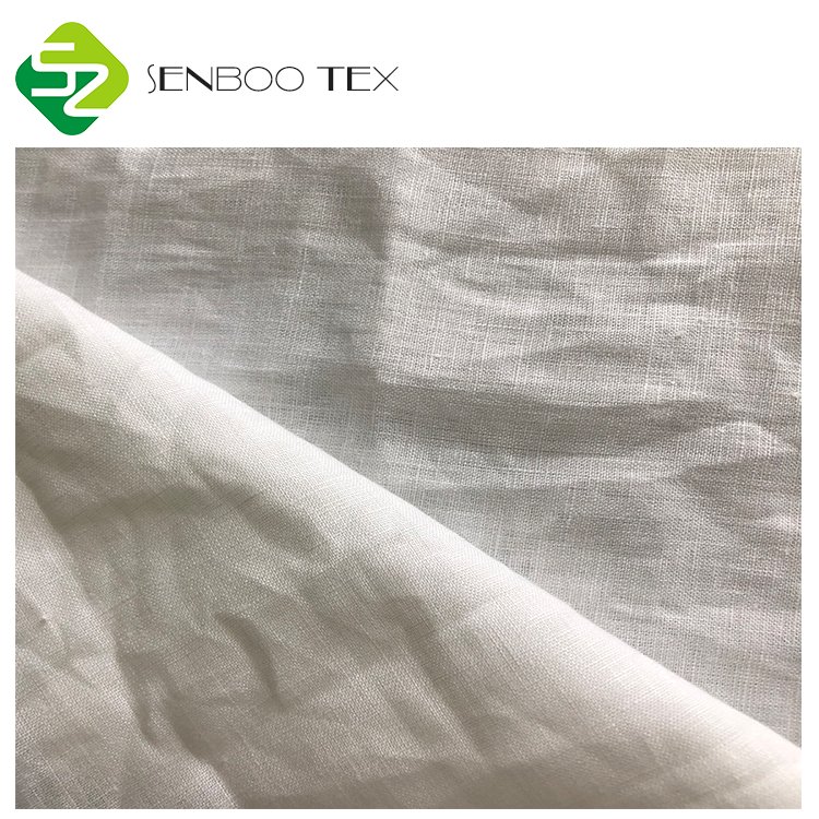 Unbleached Natural Linen 150GSM solid color 100% pure linen fabric for garment/home textile on Sale