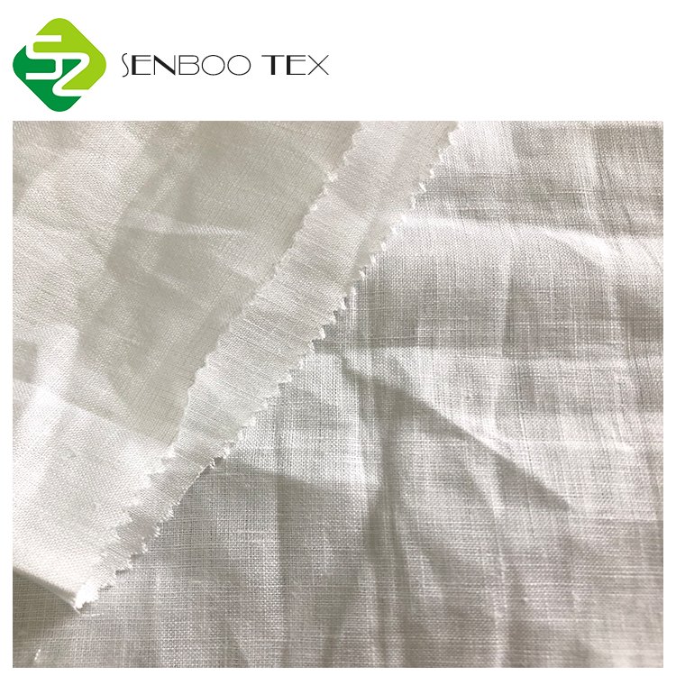 Unbleached Natural Linen 150GSM solid color 100% pure linen fabric for garment/home textile on Sale