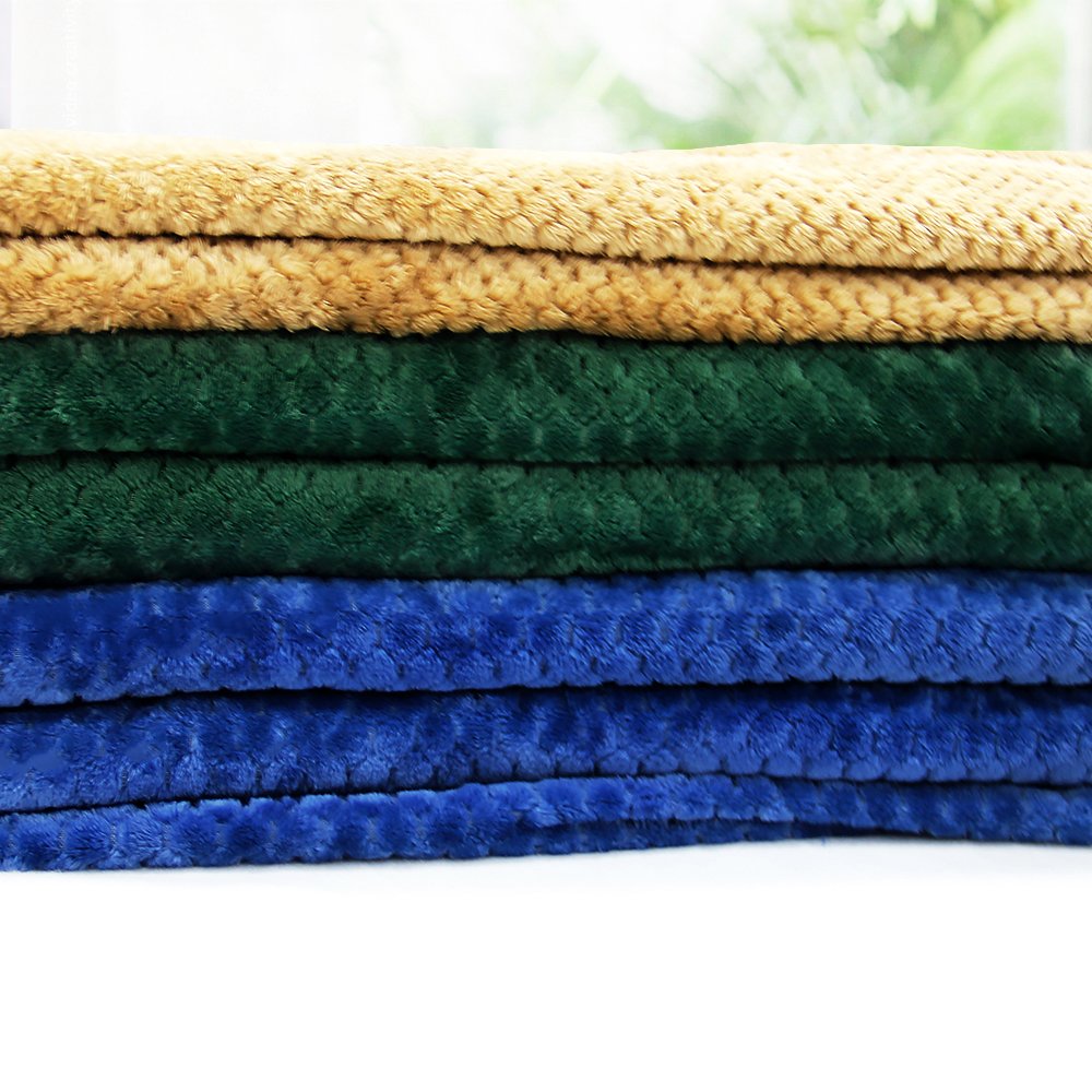 Customized Wholesale 100% Polyester Ultra Soft Plaid Flannel Fabric Suitable for Electric Blanket Jackets Hoodies