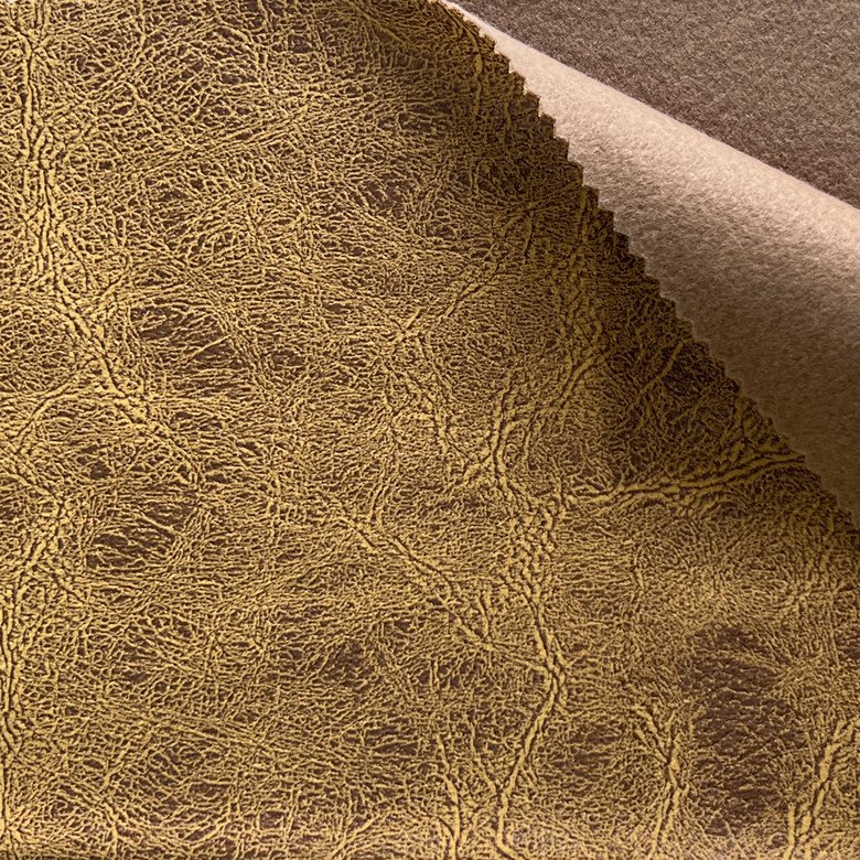 Chinese factory faux artificial leather fabric for sofa upholstery free samples can be with recycled polyester yarn