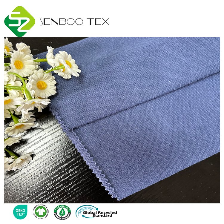 Custom Dye Interlock Fabric Bamboo Poly Heavyweight 410gsm 21S Printed Jersey Shirt for Boys Activewear Sling Carrier