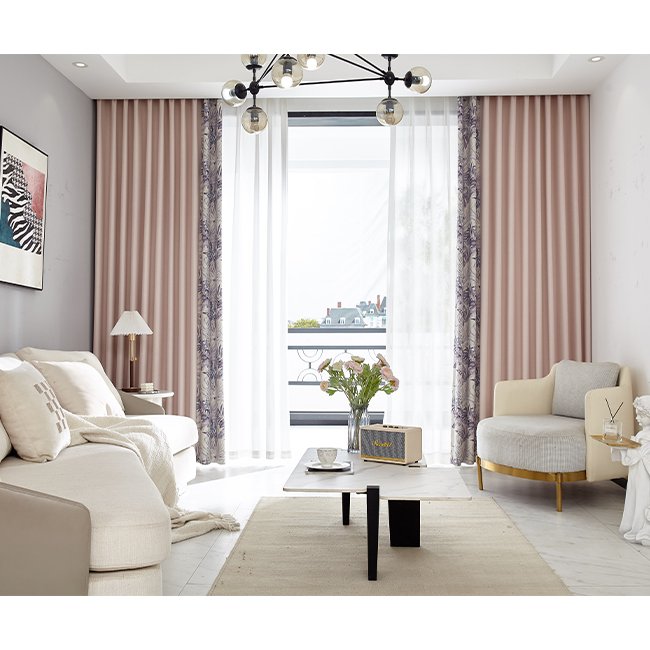 110"inch 280cm width high quality printing woven polyester curtain fabric linen blackout