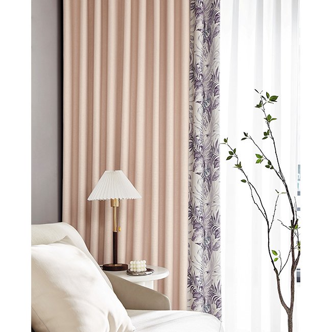 110"inch 280cm width high quality printing woven polyester curtain fabric linen blackout