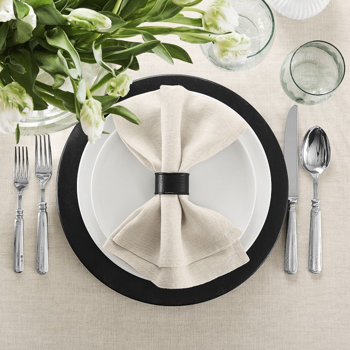 LY Factory supply directly high quality wedding gift custom monogrammed embroidered 100% linen hemstitch napkins for dinner