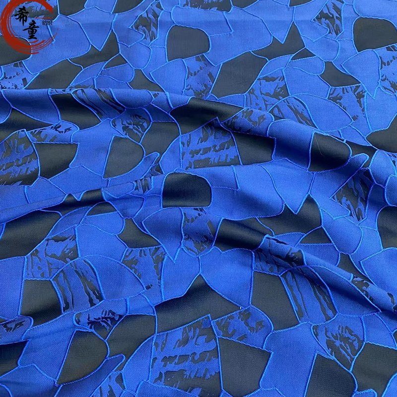 3D flower yarn dyed brocade jacquard fabrics for women and child's for dress polyester fabric chiffon dress