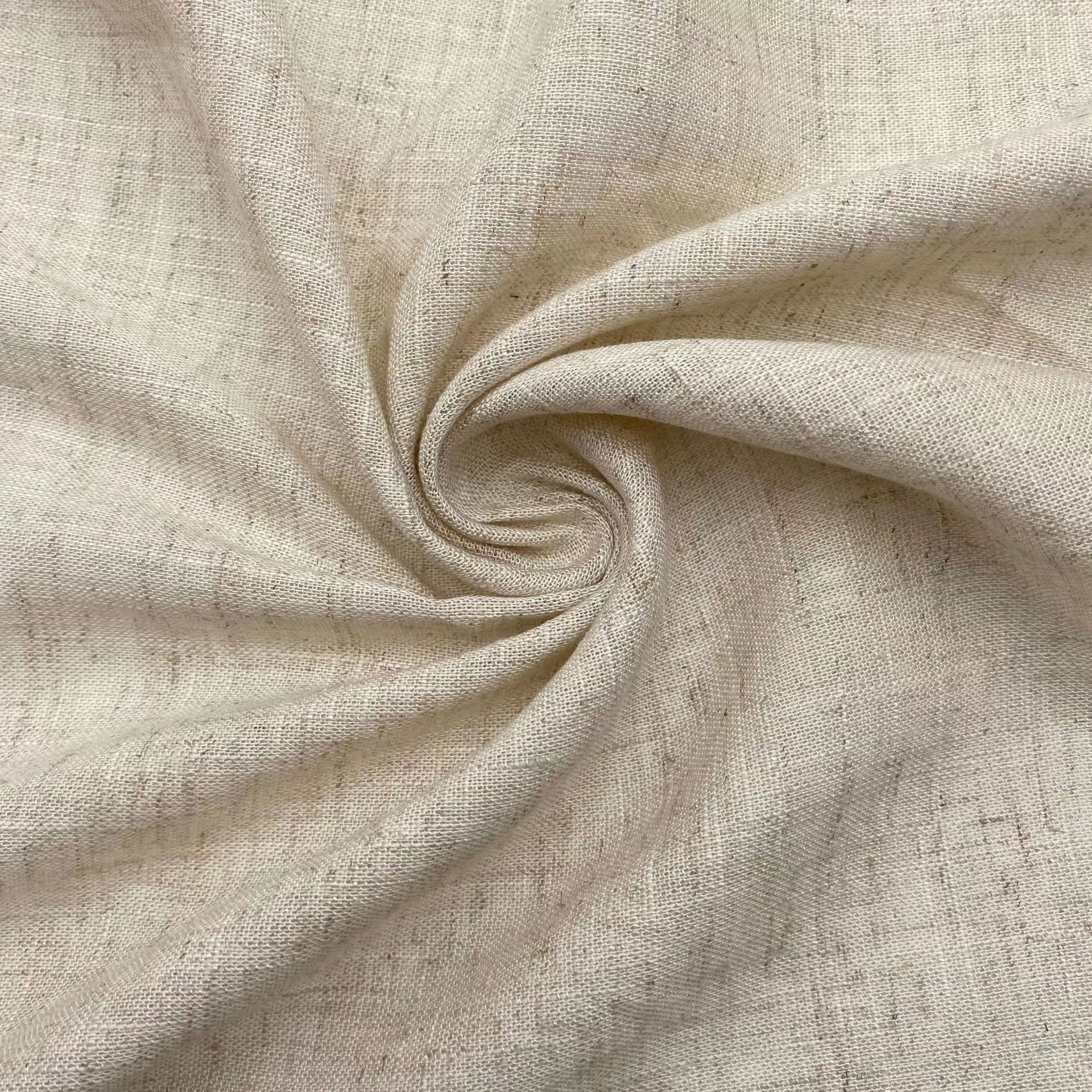 Fabric manufacturers linen rayon blended linen clothing fabric breathable plain fabric for garment