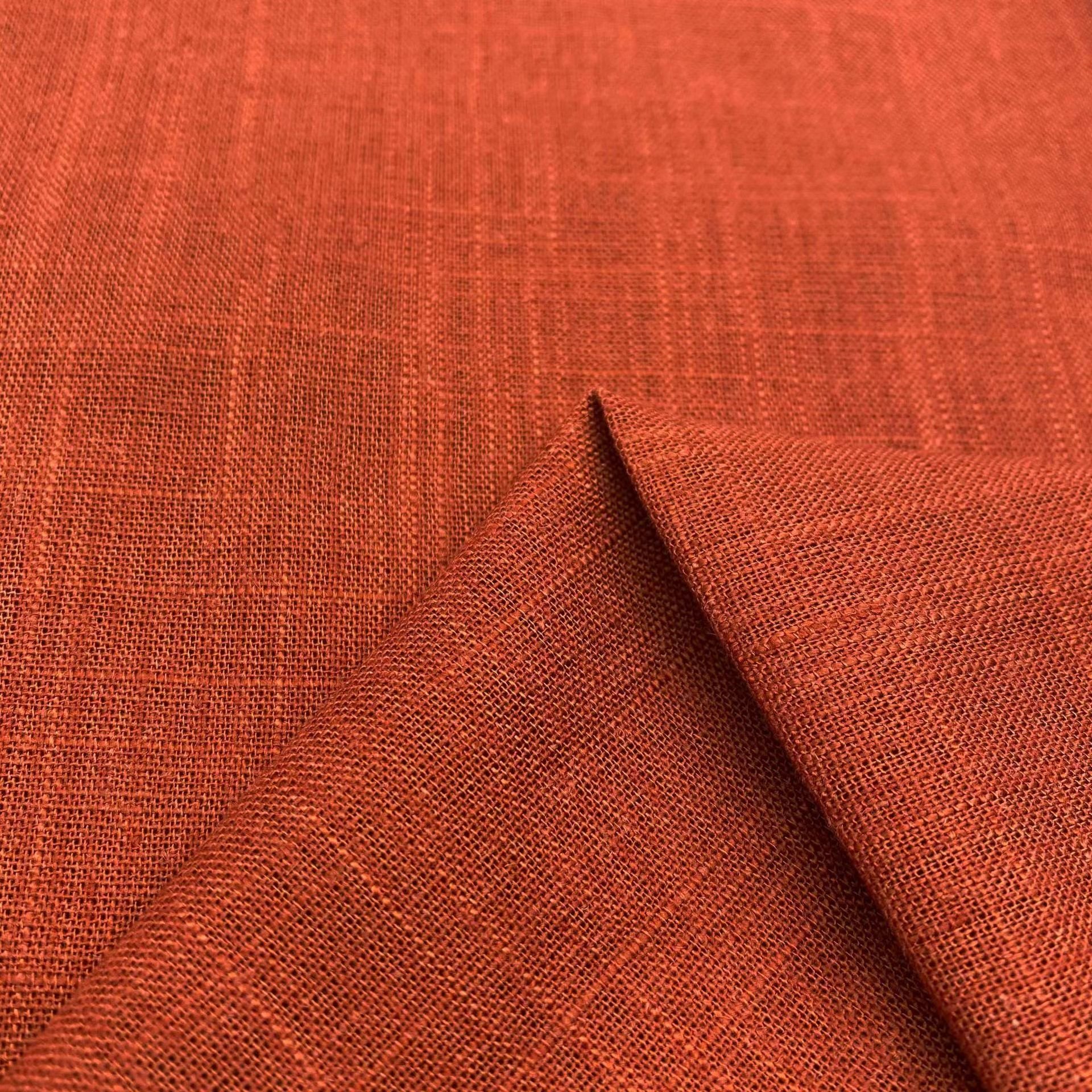Fabric manufacturers linen rayon blended linen clothing fabric breathable plain fabric for garment