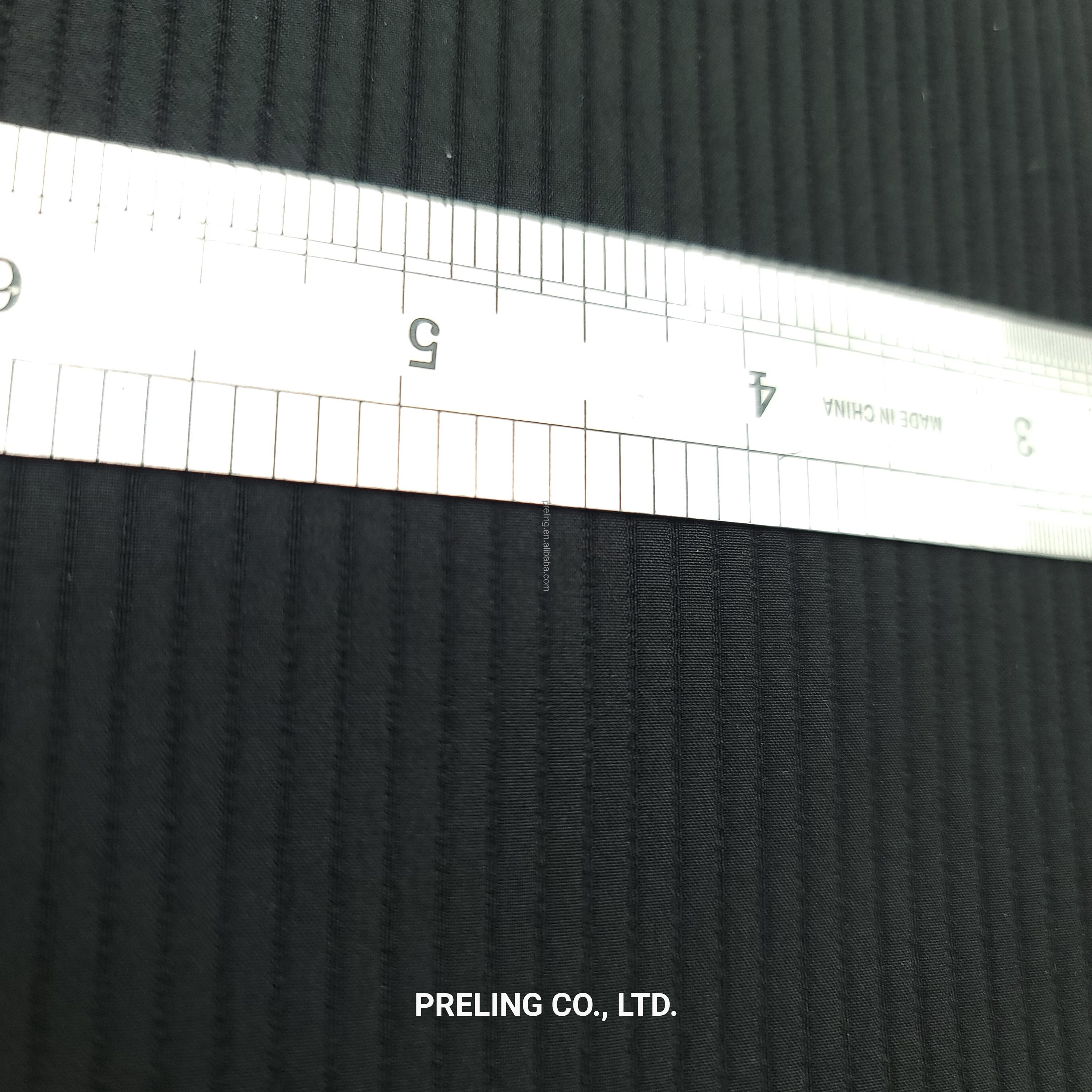New collection designs thick rib fabric polyester double layers laminated weft stretch for coat jacket clothing