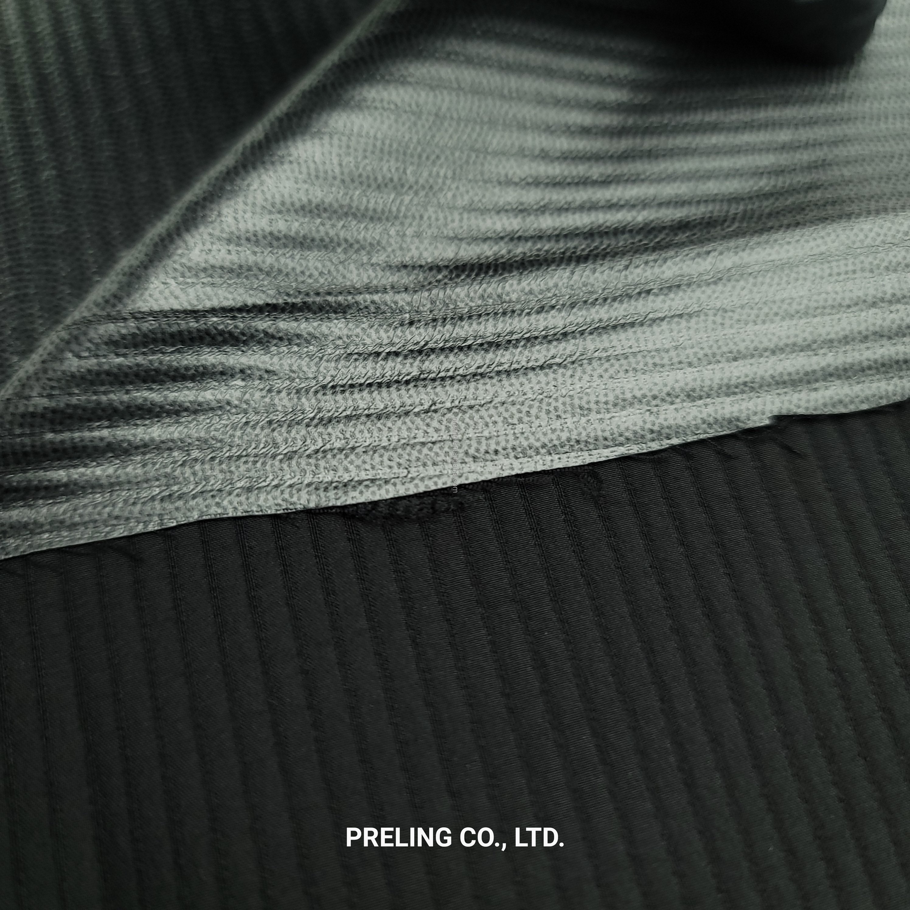 New collection designs thick rib fabric polyester double layers laminated weft stretch for coat jacket clothing