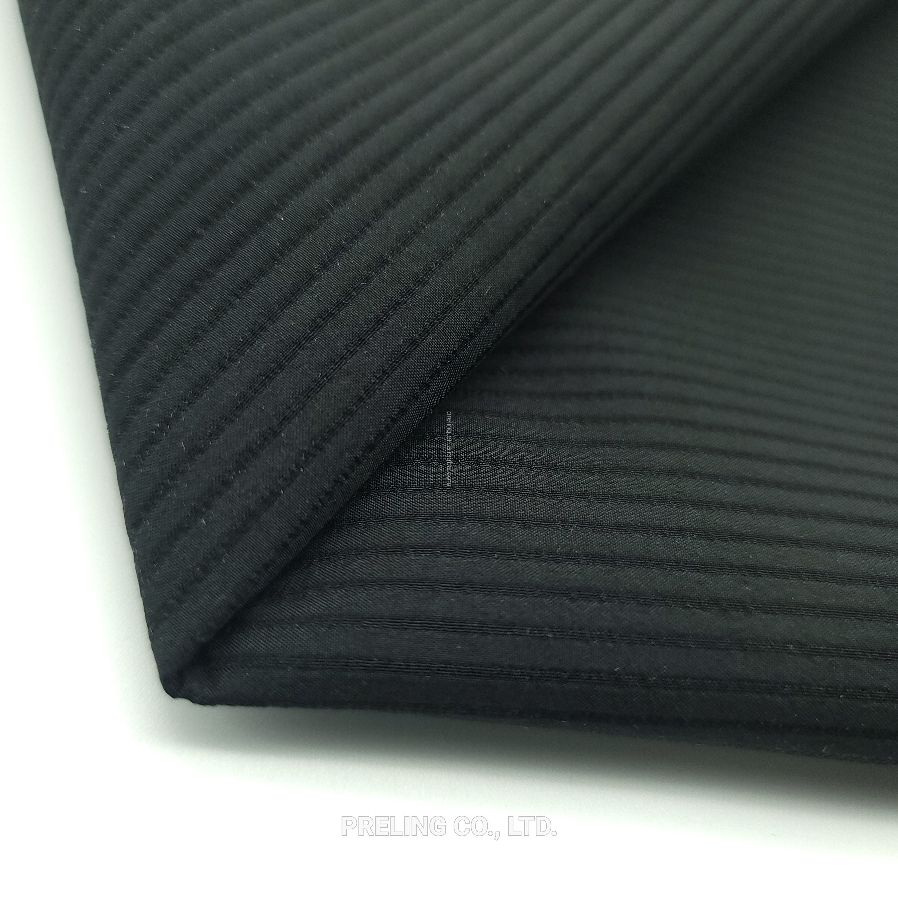 New collection designs thick rib fabric polyester double layers laminated weft stretch for coat jacket clothing