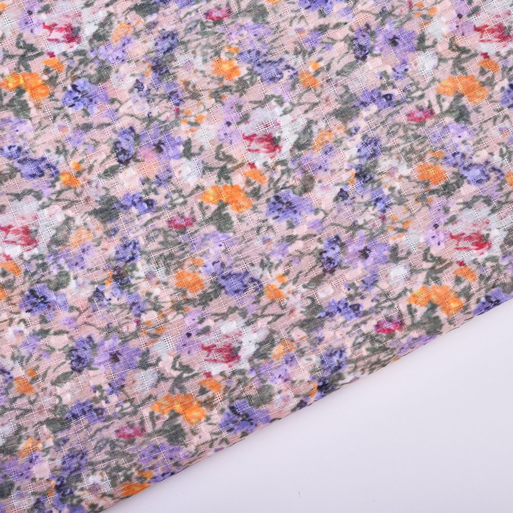 2024 New Design Floral Liberty London Colorful Digital Printing 100% Polyester Fabrics for Women Garment