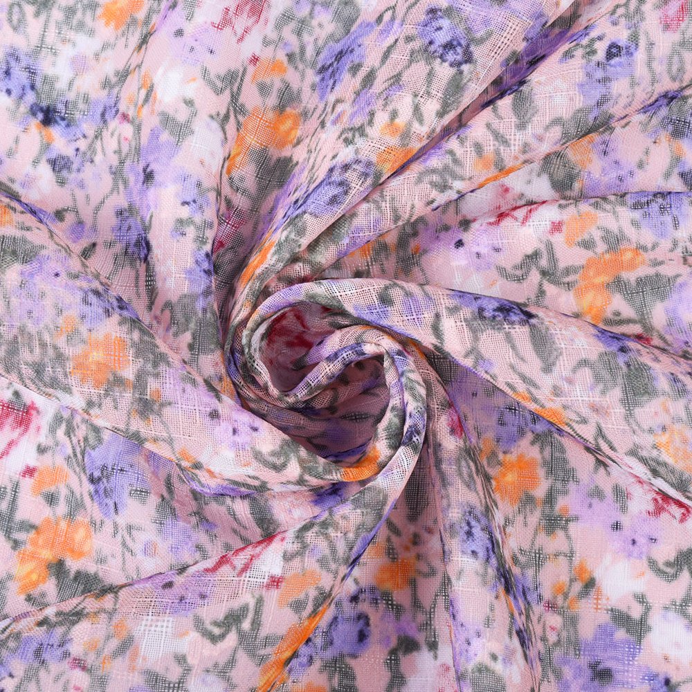 2024 New Design Floral Liberty London Colorful Digital Printing 100% Polyester Fabrics for Women Garment