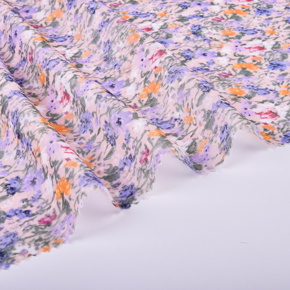 2024 New Design Floral Liberty London Colorful Digital Printing 100% Polyester Fabrics for Women Garment