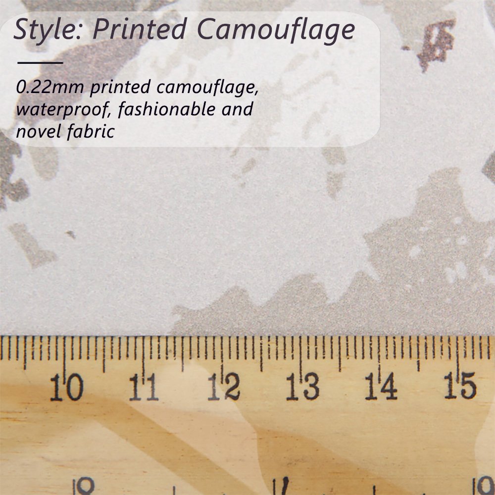 Ready stock windbreaker clothing fabric cotton clothing coating PU release paper camouflage printing polyester cloth fabric