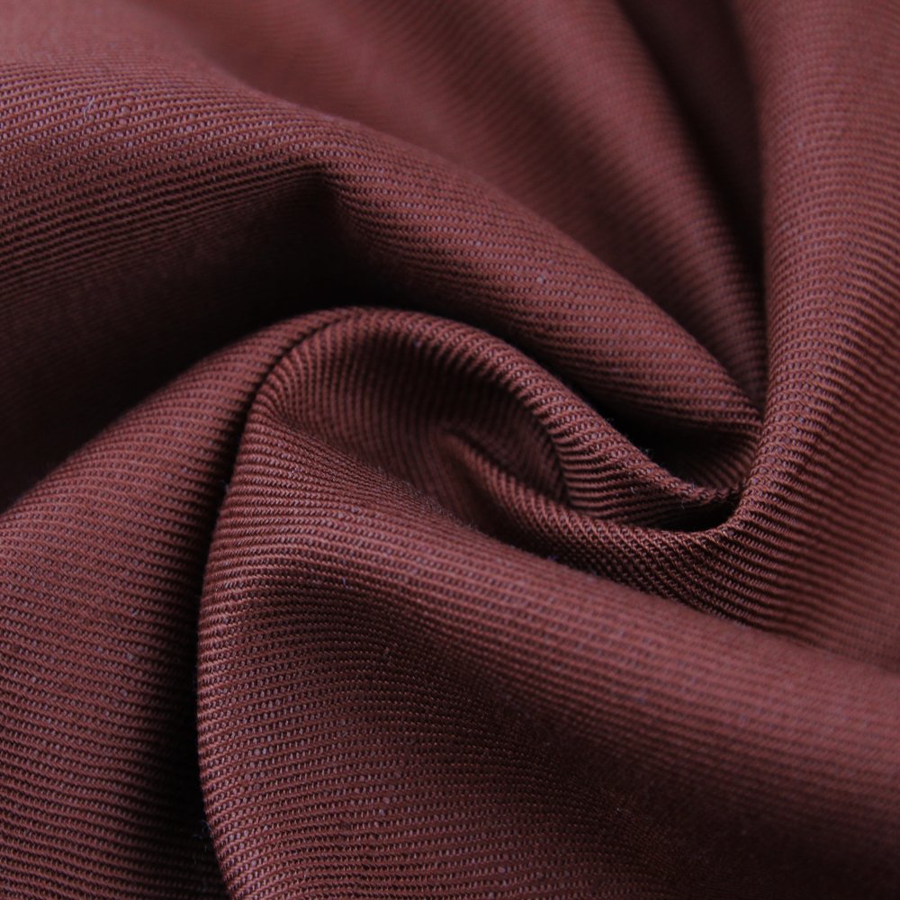 Wholesale High Quality Cheap Pure Color Linen Cotton Blend Fabric Solid Twill Linen Cotton Fabric For Garment Clothing