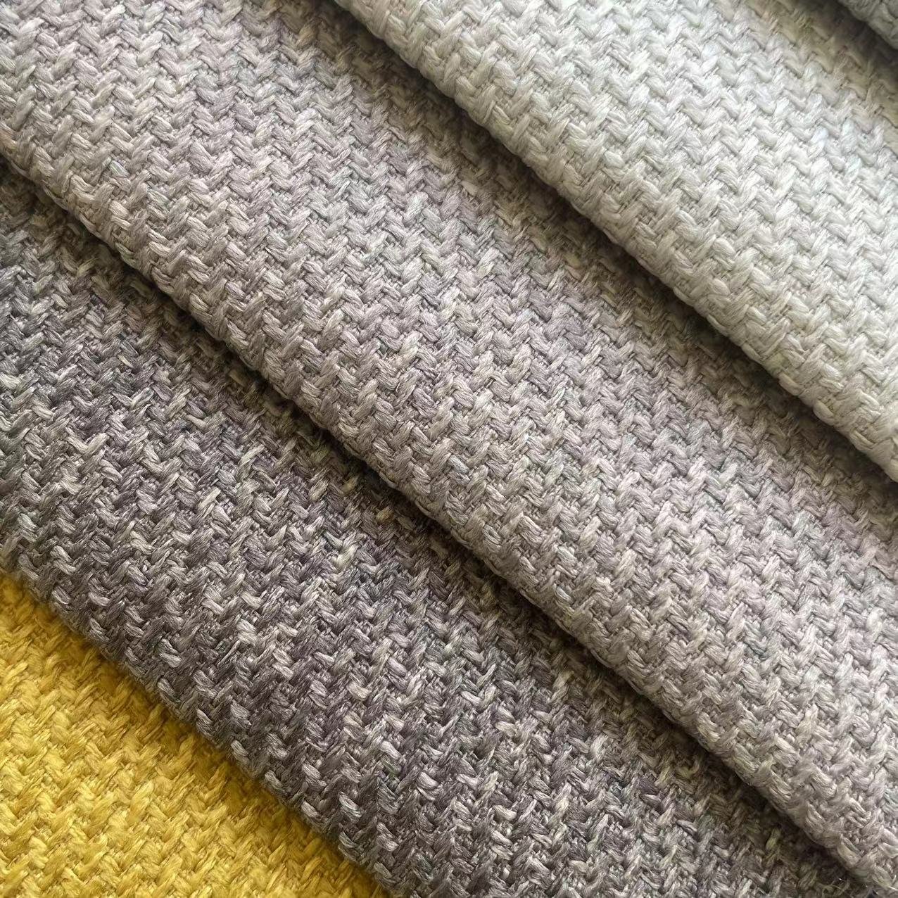 100% polyester synthetic linen look fabric for bed, sofa upholstery