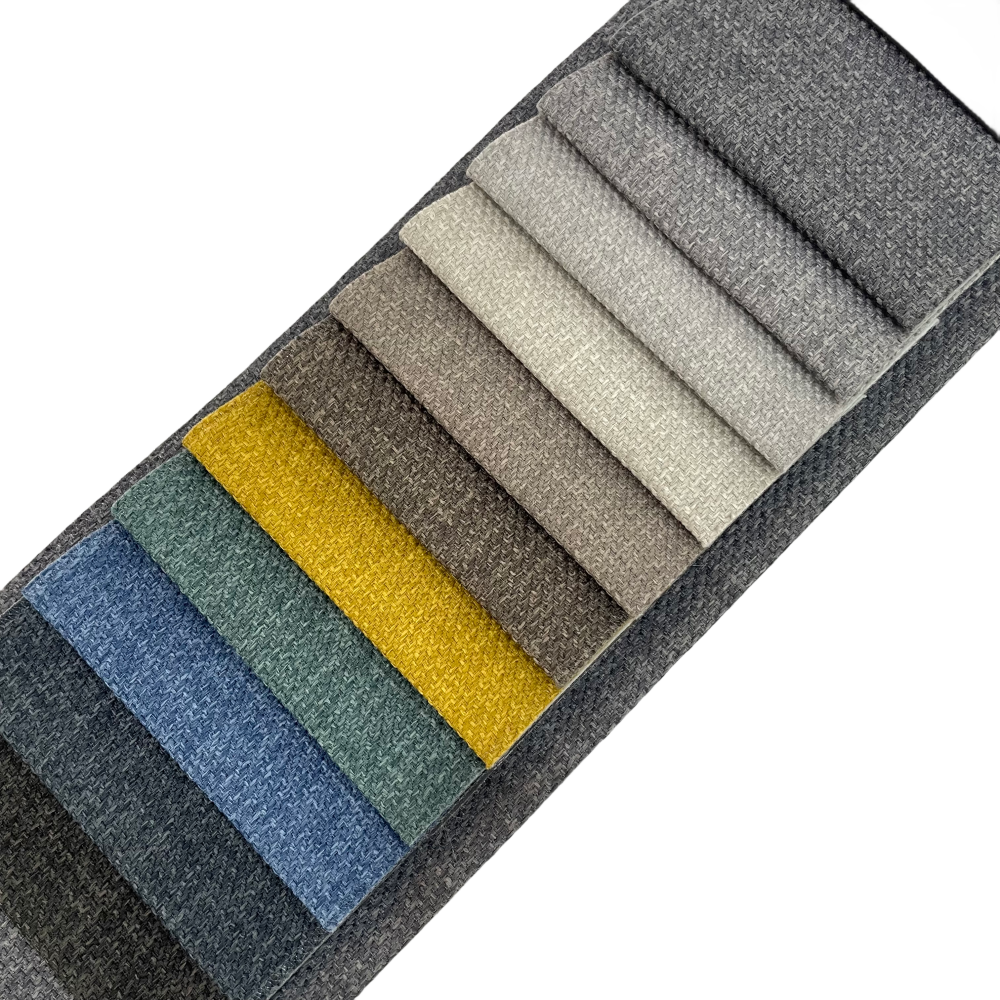 100% polyester synthetic linen look fabric for bed, sofa upholstery