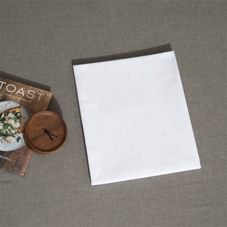 Hotel bed linen bedding sheet fabric white color 180 - 1000 TC